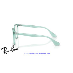 Ray-Ban Erika Transparent Green (RX7046 8508) | Centro Óptico Alpedrete
