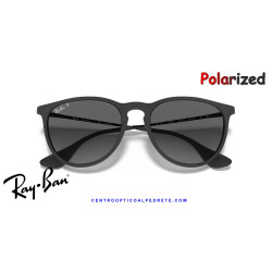 Ray-Ban Erika Negro goma / gris claro degradada polarizada (RB4171 622/T3)