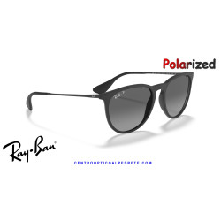 Ray-Ban Erika Negro goma / gris claro degradada polarizada (RB4171 622/T3)