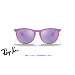 Ray-Ban Junior Erika Violet Fluo / Grey Mirror Violet (RJ9060S 70084V)