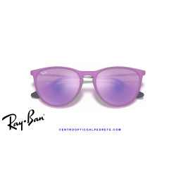 Ray-Ban Junior Erika Violet Fluo / Grey Mirror Violet (RJ9060S 70084V)