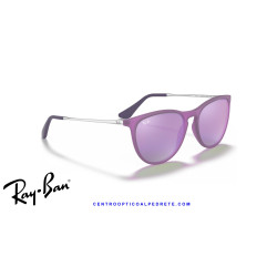 Ray-Ban Junior Erika Violet Fluo / Grey Mirror Violet (RJ9060S 70084V)