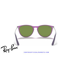 Ray-Ban Junior Erika Violet Fluo / Grey Mirror Violet (RJ9060S 70084V)