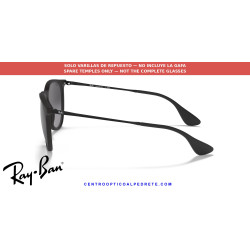 Pareja de varillas originales Ray-Ban Erika RB4171 622/8G Rubber black