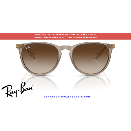 Pareja de lentes originales Ray-Ban Erika RB4171 674413 Brown | Originales