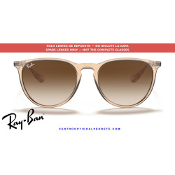 Pareja de lentes originales Ray-Ban Erika RB4171 631513 Brown Gradient