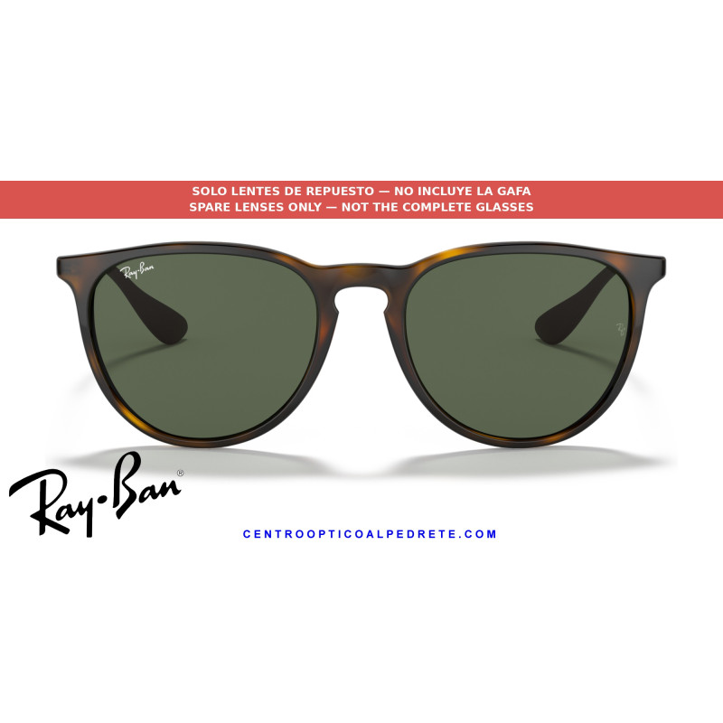 Pareja de lentes originales Ray-Ban Erika RB4171 710/71 G-15 Green | Originales