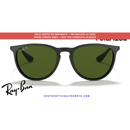 Pareja de lentes originales Ray-Ban Erika RB4171 601/2P G-15 Green Polarised