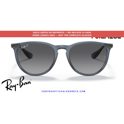 Pareja de lentes originales Ray-Ban Erika RB4171 6592T3 Grey Polarized