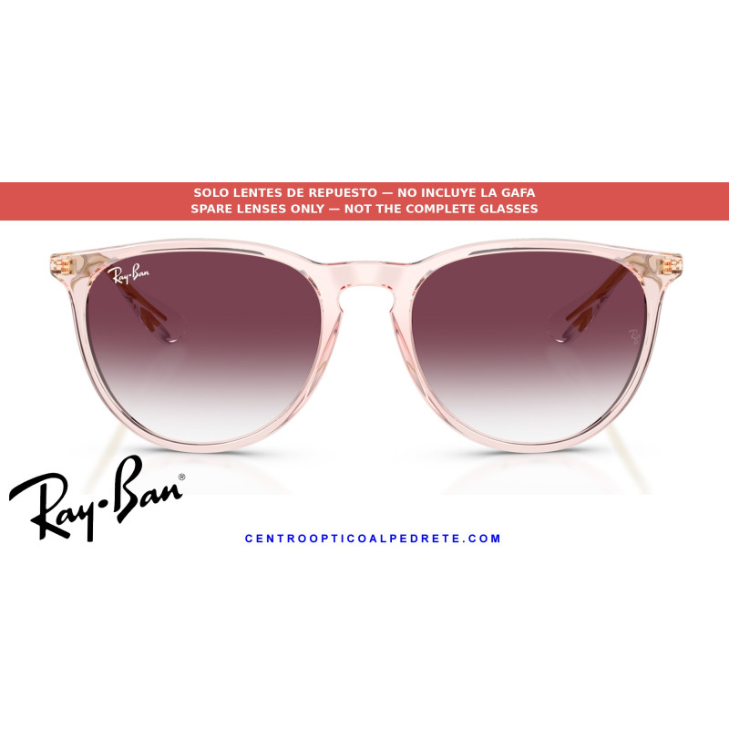 Pareja de lentes originales Ray-Ban Erika RB4171 67428H Grey/Blue | Originales
