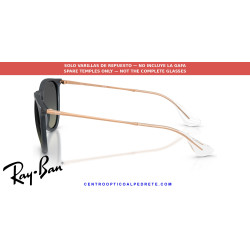 Pareja de varillas originales Ray-Ban Erika RB4171 681311 Rubber blue · Tienda