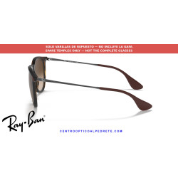Pareja de varillas originales Ray-Ban Erika RB4171 865/13 Rubber havana