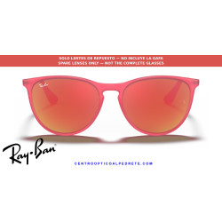 Pareja de lentes originales Ray-Ban Junior Erika RJ9060S 70096Q Brown Mirror