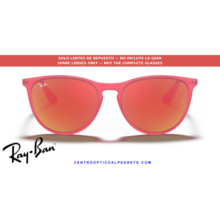Pareja de lentes originales Ray-Ban Junior Erika RJ9060S 70096Q Brown Mirror