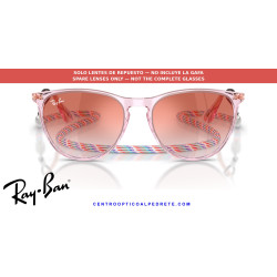 Pareja de lentes originales Ray-Ban Junior Erika RJ9060S 7226V0 Clear Gradient