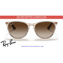 Pareja de lentes originales Ray-Ban Junior Erika RJ9060S 710813 Gradient Brown