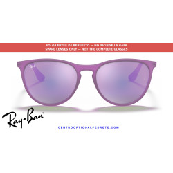 Pareja de lentes originales Ray-Ban Junior Erika RJ9060S 70084V Grey Mirror