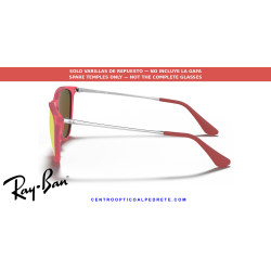 Pareja de varillas originales Ray-Ban Junior Erika RJ9060S 70096Q Fuchsia fluo