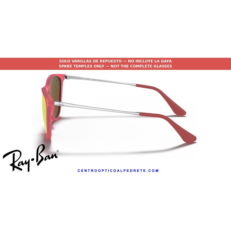 Pareja de varillas originales Ray-Ban Junior Erika RJ9060S 70096Q Fuchsia fluo