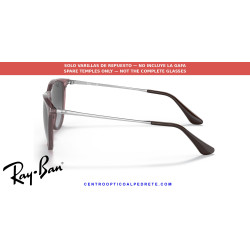 Pareja de varillas originales Ray-Ban Junior Erika RJ9060S 71078G Transparent