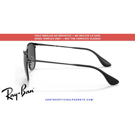 Pareja de varillas originales Ray-Ban Erika Metal RB3539 002/8G Black Original