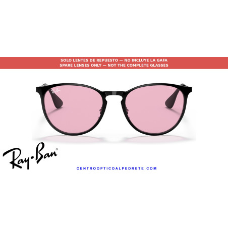 Pareja de lentes originales Ray-Ban Erika Metal RB3539 002/Q3 Photochromic Pink