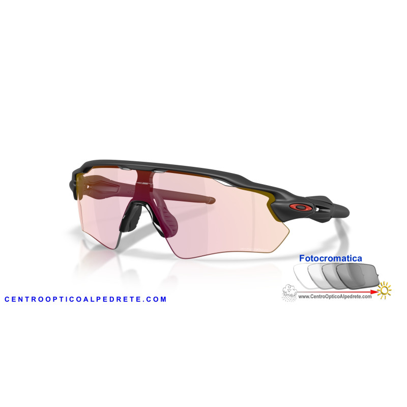 Oakley Radar EV Path OO9208-G7 Matte Black Prizm Transitions Ember Sunglass