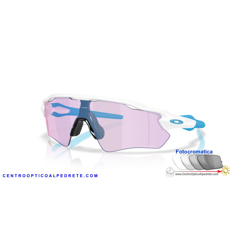 Gafas Oakley Radar EV Path OO9208-G8 Matte White Prizm Transitions Cobalt |