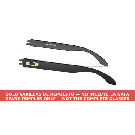 Temples Polished Black Gold Oakley Holbrook OO9102-08V | Centro Óptico