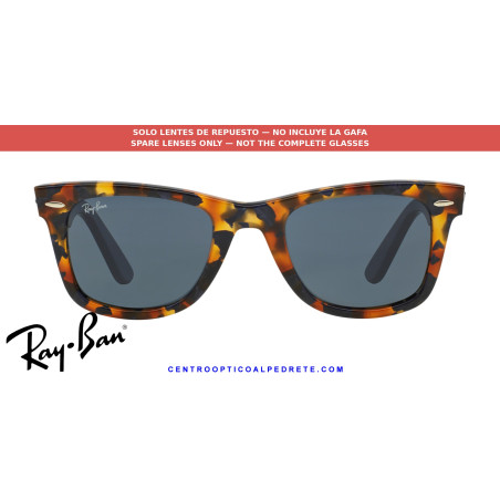 Ray-Ban Wayfarer RB2140 Replacement Blue/Grey Lenses | Óptica Alpedrete