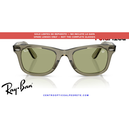 Lentes de repuesto Ray-Ban RB2140 Bottle Green Polarized | Centro Óptico Alpedrete