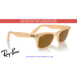 Lentes de repuesto Ray-Ban Wayfarer RB2140 Brown | Centro Óptico Alpedrete