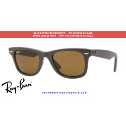 Ray-Ban Wayfarer RB2140 Replacement Crystal Brown Lenses | Óptica Alpedrete