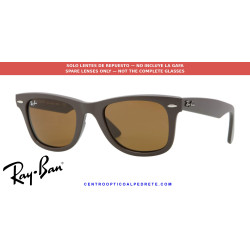 Ray-Ban Wayfarer RB2140 Replacement Crystal Brown Lenses | Óptica Alpedrete