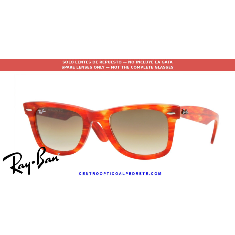 Ray-Ban Wayfarer RB2140 Replacement Crystal Brown Gradient Lenses | Óptica Alpedrete