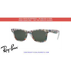 Ray-Ban Wayfarer RB2140 Replacement Crystal Green Lenses | Óptica Alpedrete