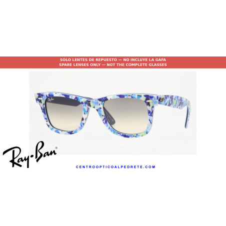 Lentes de repuesto Ray-Ban Wayfarer RB2140 Crystal Grey Gradient | Centro Óptico Alpedrete