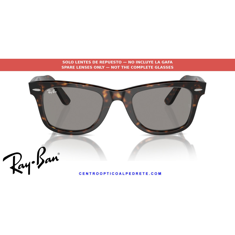 Lentes de repuesto Ray-Ban Wayfarer RB2140 Grey | Centro Óptico Alpedrete