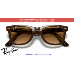 Ray-Ban Wayfarer RB2140 Replacement Light Brown Gradient Lenses | Óptica Alpedrete