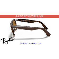 Lentes de repuesto Ray-Ban Wayfarer RB2140 Light Brown Gradient | Centro Óptico Alpedrete