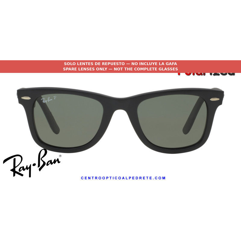 Ray-Ban Wayfarer RB2140 Replacement Polarized Green Lenses | Óptica Alpedrete