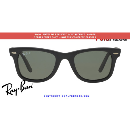 Ray-Ban Wayfarer RB2140 Replacement Polarized Green Lenses | Óptica Alpedrete