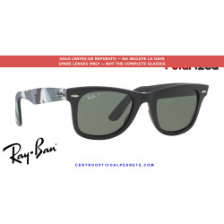 Lentes de repuesto Ray-Ban Wayfarer RB2140 Polarized Green | Centro Óptico Alpedrete