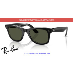 Ray-Ban RB2140 Wayfarer Replacement Temples Black on transparent | Alpedrete