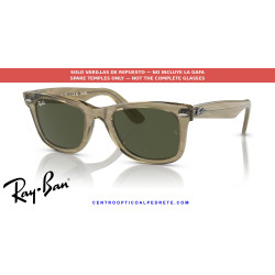 Ray-Ban RB2140 Wayfarer Replacement Temples Photo striped grey | Alpedrete