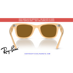 Ray-Ban RB2140 Wayfarer Replacement Temples Photo striped brown | Alpedrete