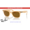 Ray-Ban RB2140 Wayfarer Replacement Temples Photo striped brown | Alpedrete