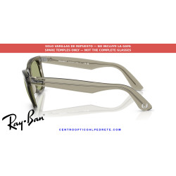 Varillas de repuesto Ray-Ban RB2140 Transparent green | Centro Óptico Alpedrete