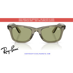 Ray-Ban RB2140 Wayfarer Replacement Temples Transparent green | Alpedrete