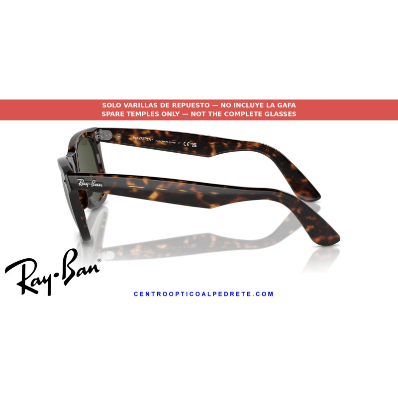 Ray-Ban RB2140 Wayfarer Replacement Temples Tortoise | Alpedrete